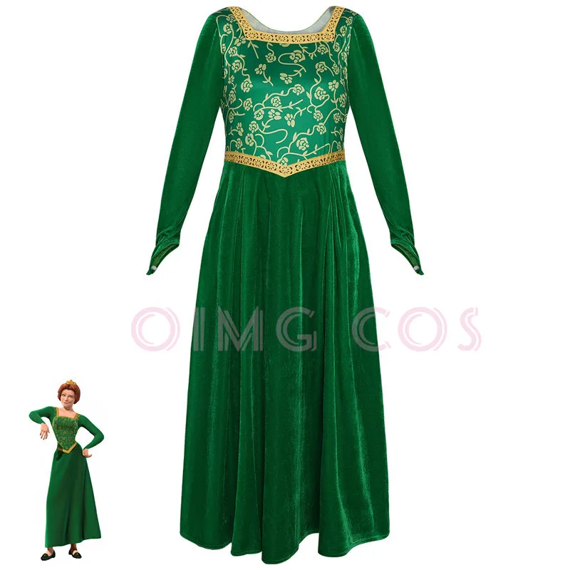 Cosplay Anime Women - Princess Fiona Cosplay Costume Adult Carnival