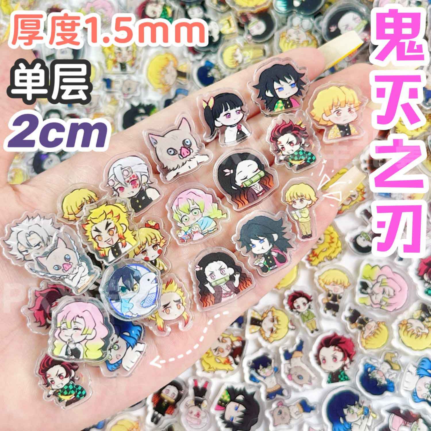 50/100Pcs 1/2cm Mini Demon Sla - Anime Cosplay Demon Slayer ulasan dan harga