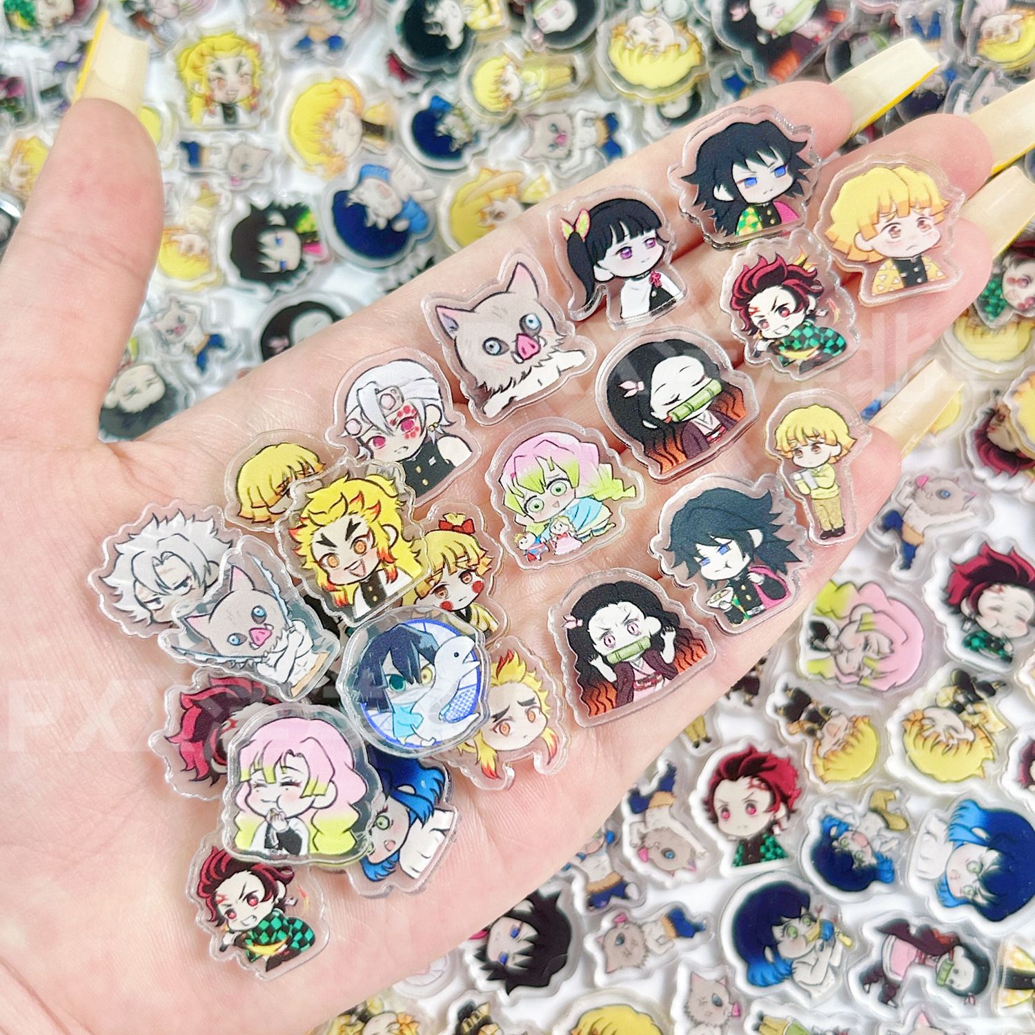 50/100Pcs 1/2cm Mini Demon Sla - Anime Cosplay Demon Slayer ulasan dan harga
