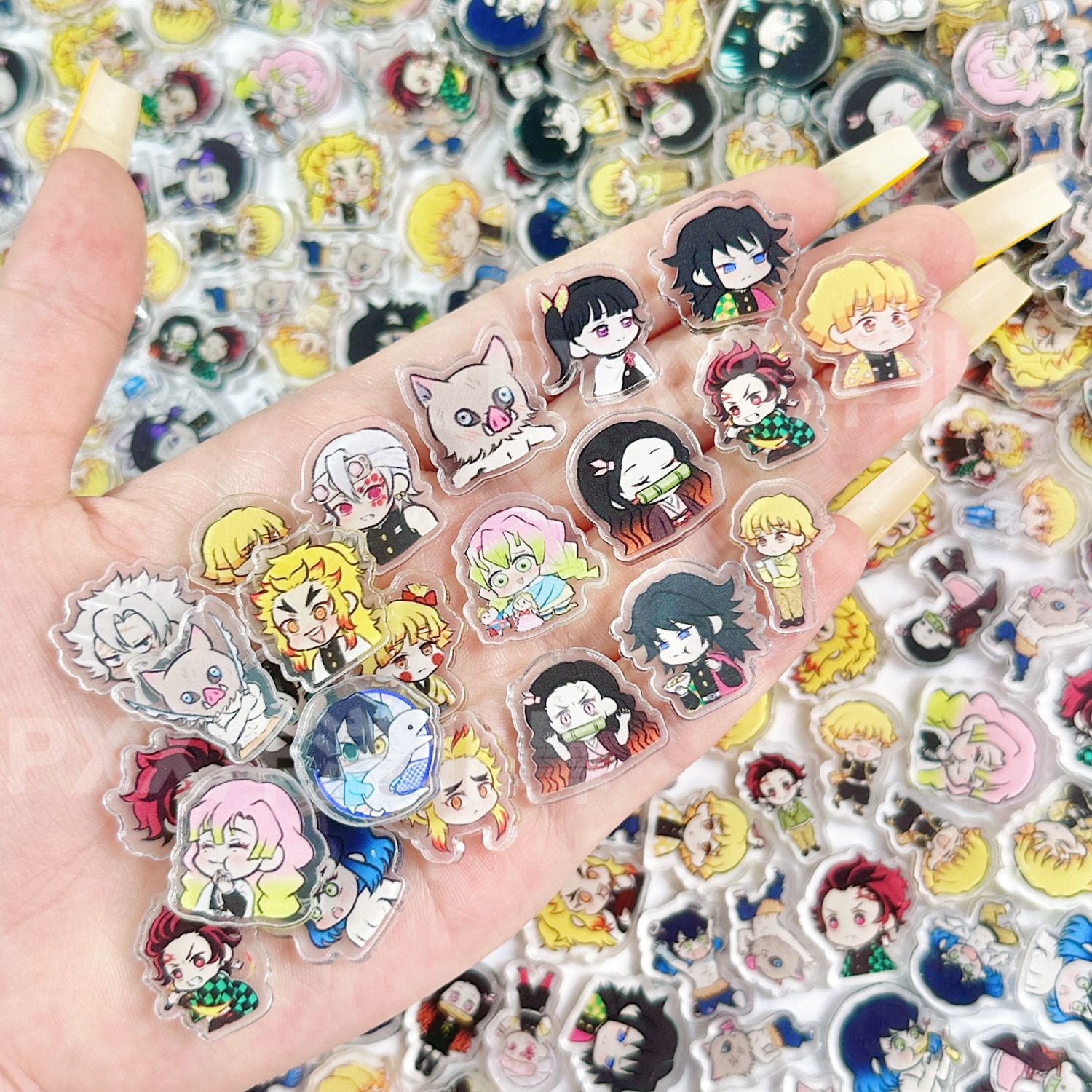 50/100Pcs 1/2cm Mini Demon Sla - Anime Cosplay Demon Slayer ulasan dan harga