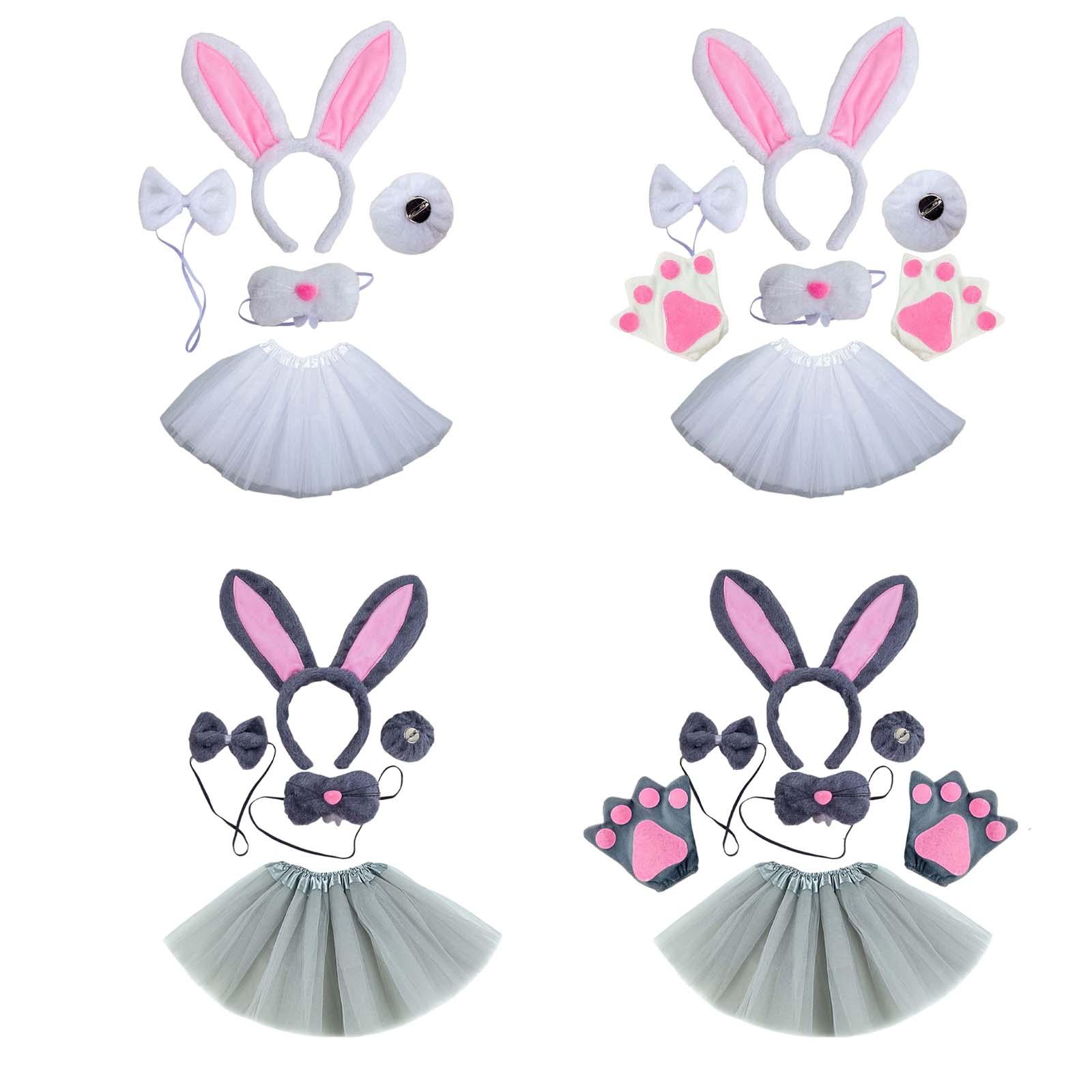 Bunny Costume Set Cosplay Head - Anime Cosplay Girl Photo ulasan dan harga