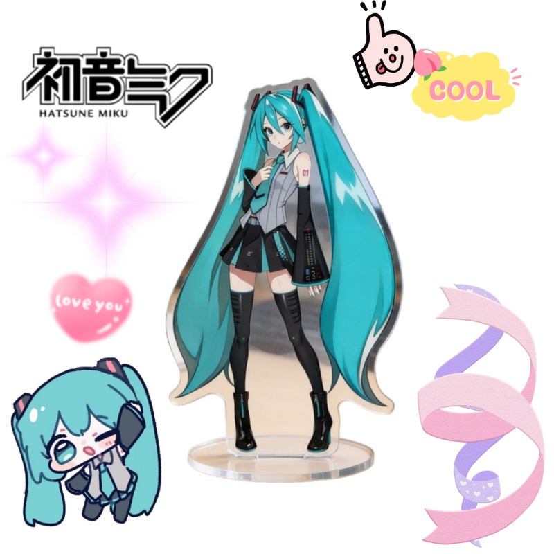 Hatsune Miku 10cm Acrylic Stan - Anime Cosplay Cute ulasan dan harga