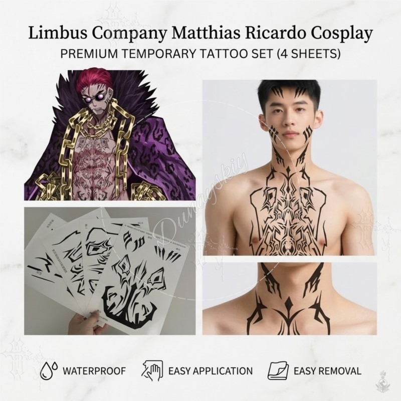 Matthias Ricardo Black tribal  - Anime Cosplay Face ulasan dan harga