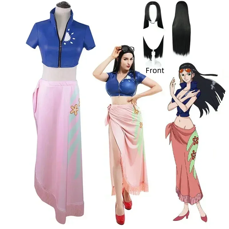 Nico Robin Cosplay Costume Dre - Anime Cosplay Nico Robin ulasan dan harga