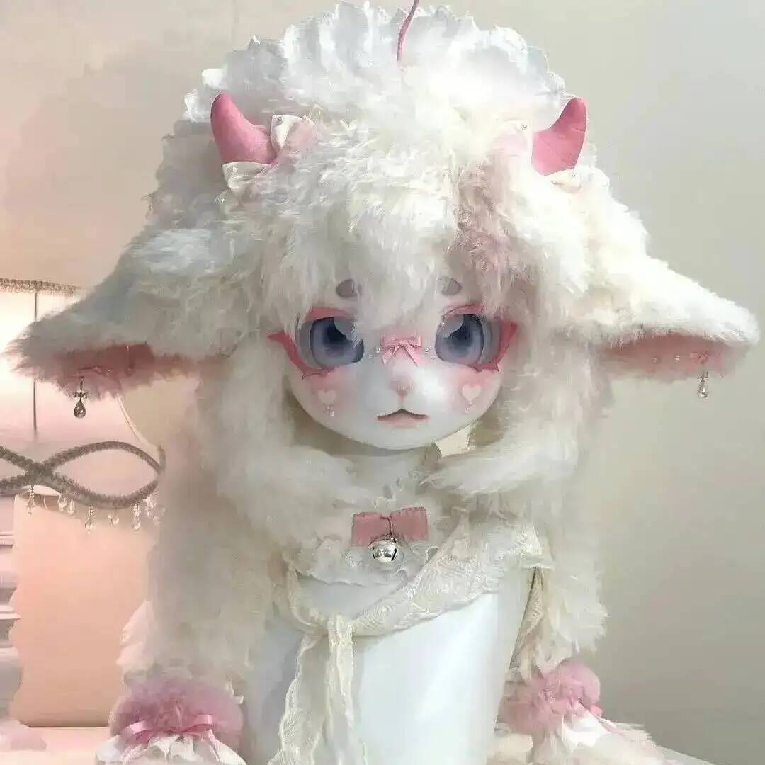 Handmade Kig Fursuit Head Cute - Anime Cosplay Mask ulasan dan harga