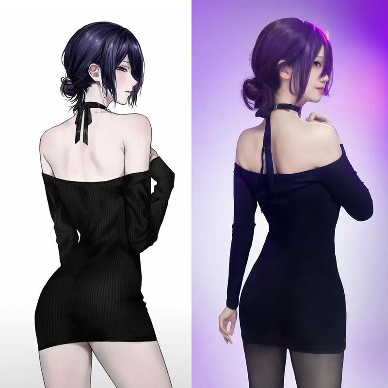 Anime Chainsaw Man Reze Cospla - Anime Cosplay Black Girl ulasan dan harga