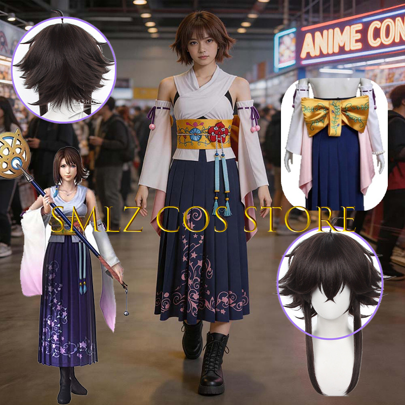 Smlz FFX Yuna Cosplay Anime FF - Cosplay Anime Female Characters ulasan dan harga