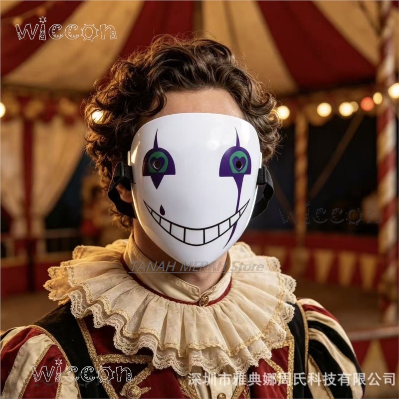 Halloween Pierrot The Freak Ci - Anime Cosplay Face ulasan dan harga