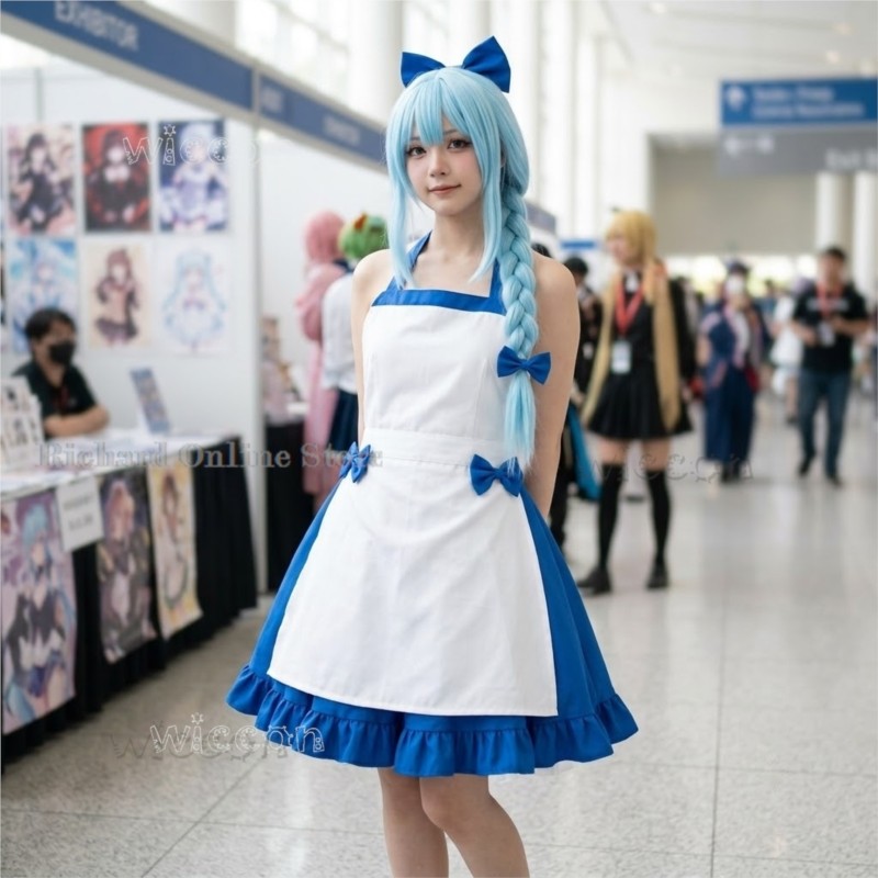 Zeno Ushirono Natsu Blue White - Zenos Anime Cosplay ulasan dan harga
