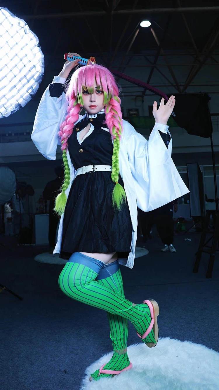 Anime Kanroji Mitsuri Cosplay  - Anime Cosplay Demon Slayer ulasan dan harga
