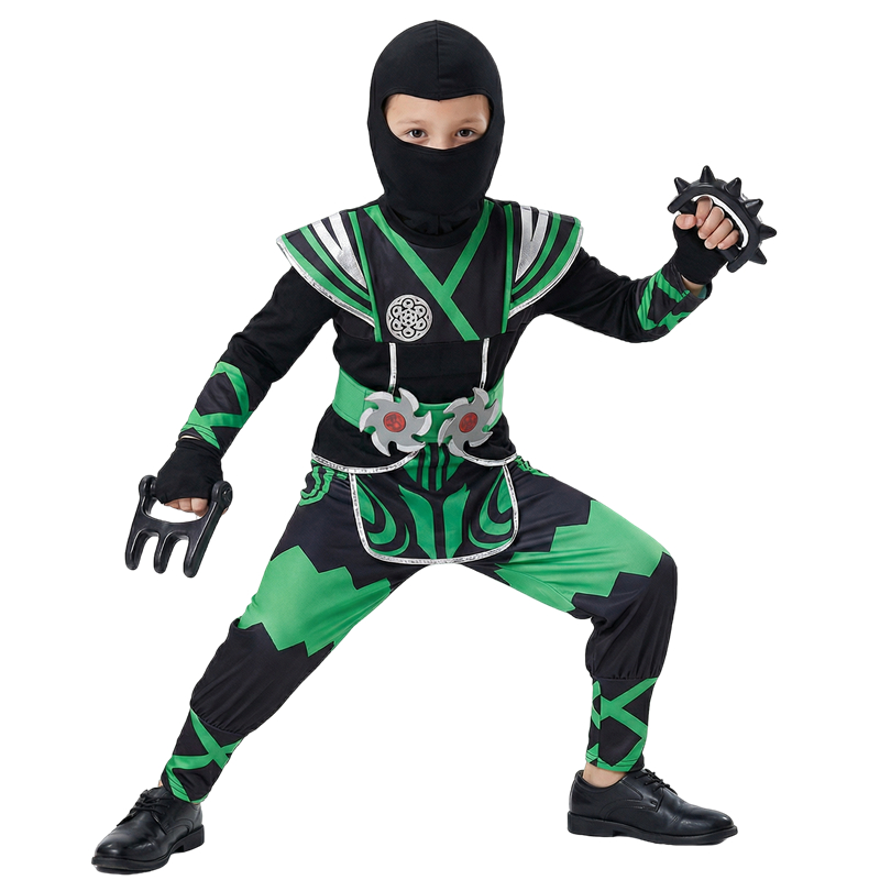 Green Ninja Costume for Kids w - Cosplay Anime Boy ulasan dan harga