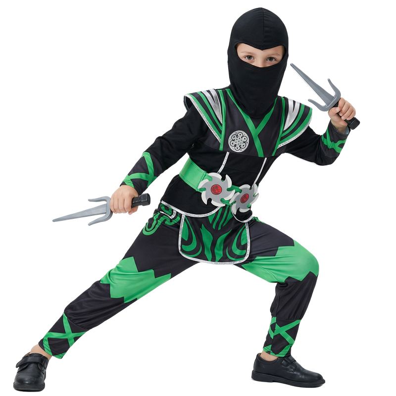 Green Ninja Costume for Kids w - Cosplay Anime Boy ulasan dan harga