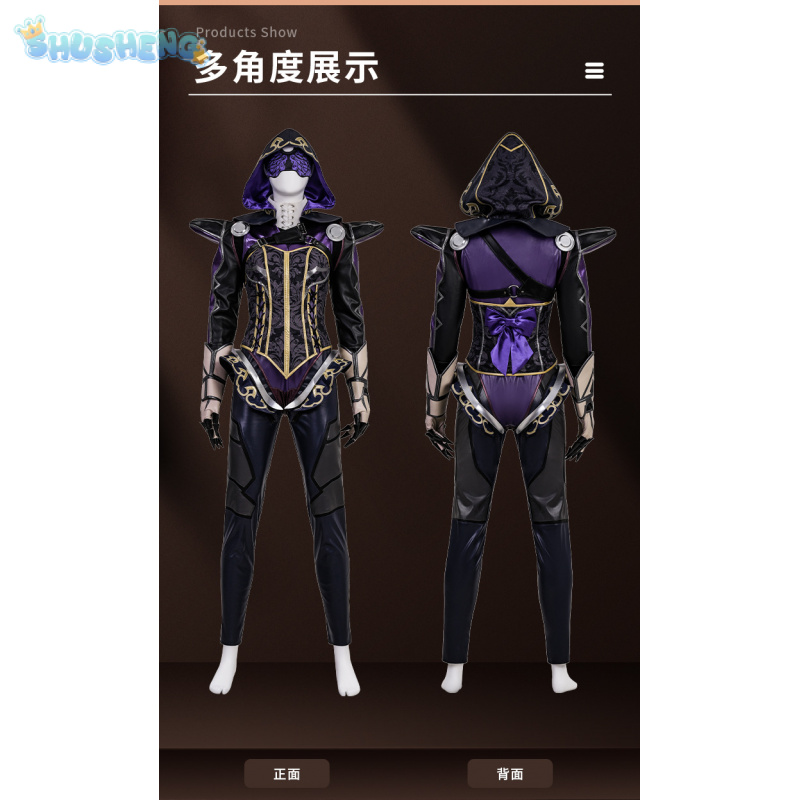 Ash Cosplay Costume Game Apex  - Anime Cosplay Mask ulasan dan harga