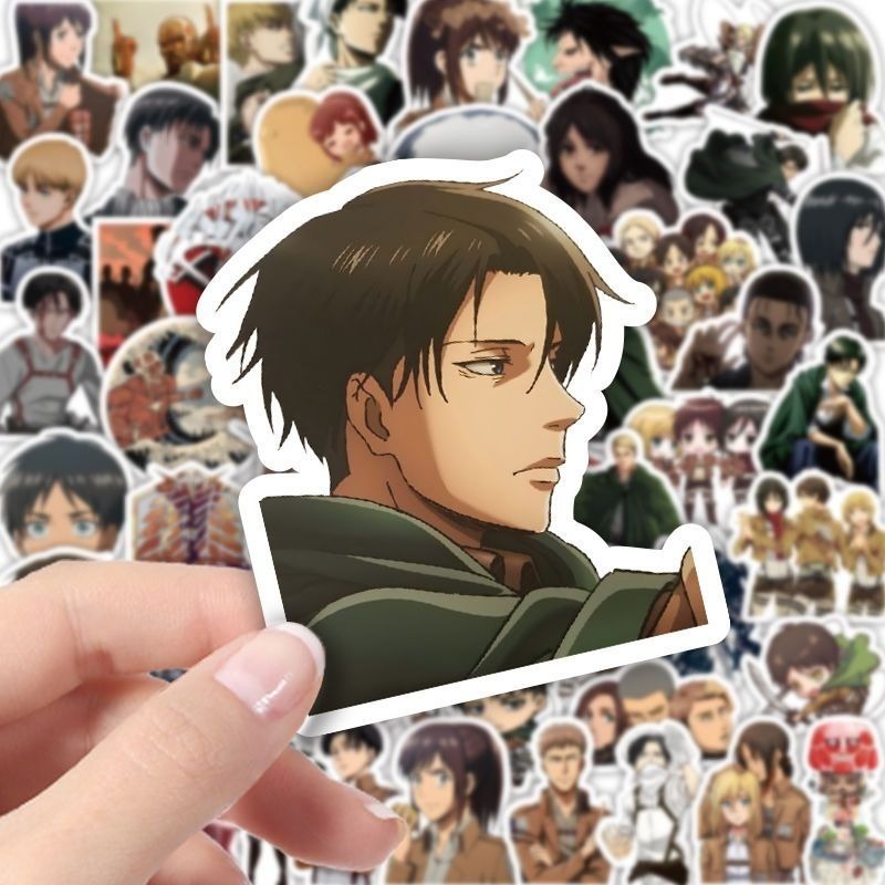 60Pcs Attack on Titan Anime St - Anime Cosplay Cute ulasan dan harga