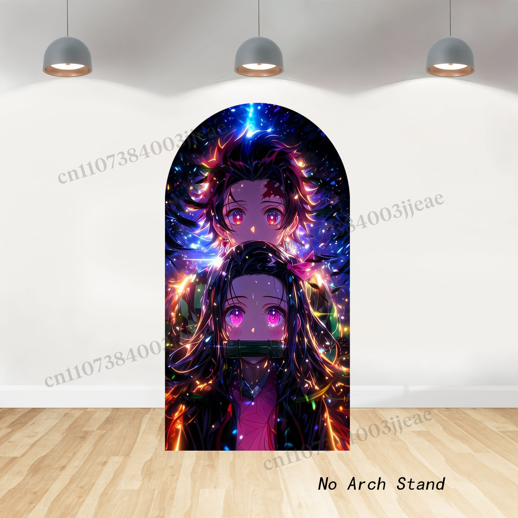Demon Slayer Arch Backdrop Cov - Anime Cosplay Girl Photo ulasan dan harga