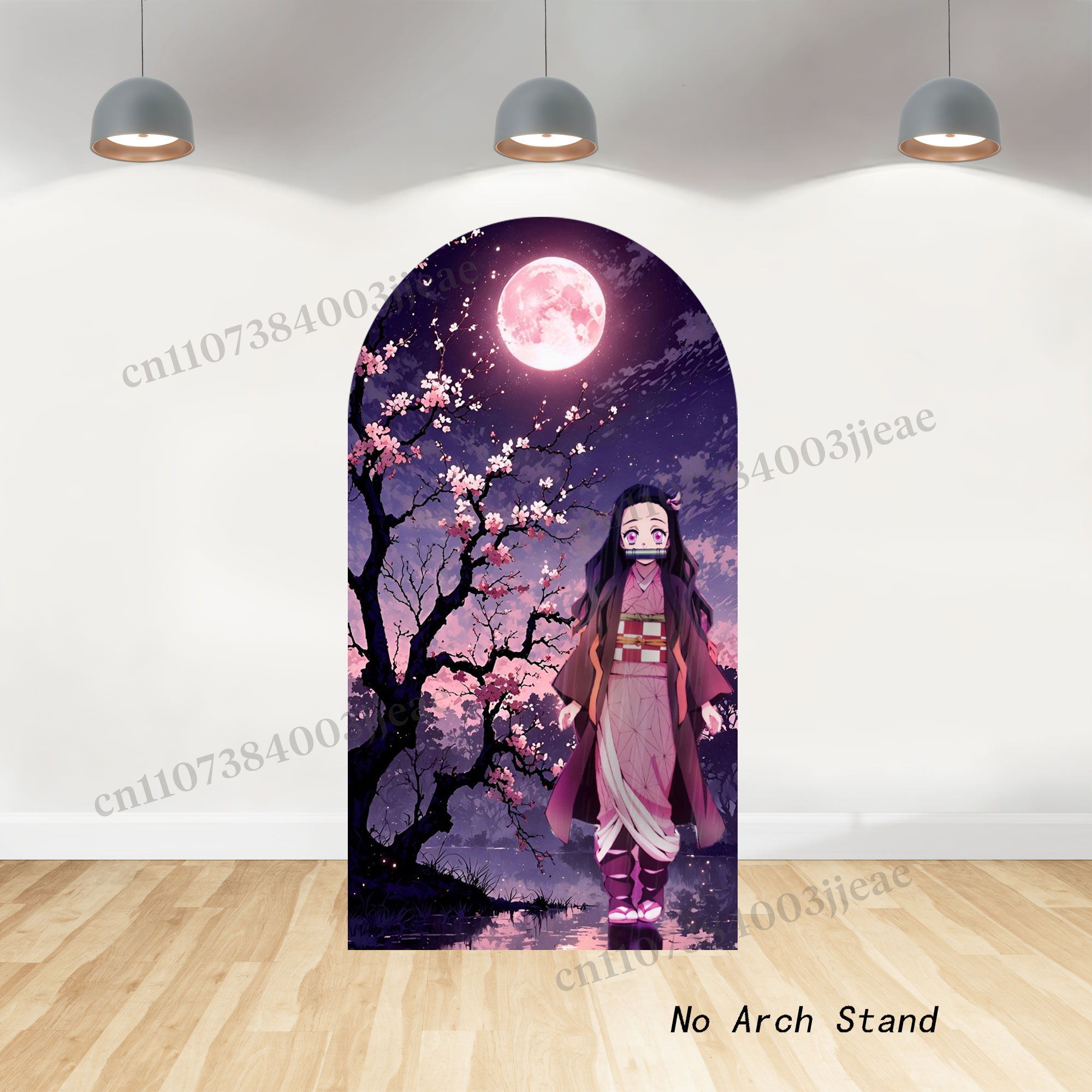 Demon Slayer Arch Backdrop Cov - Anime Cosplay Girl Photo ulasan dan harga