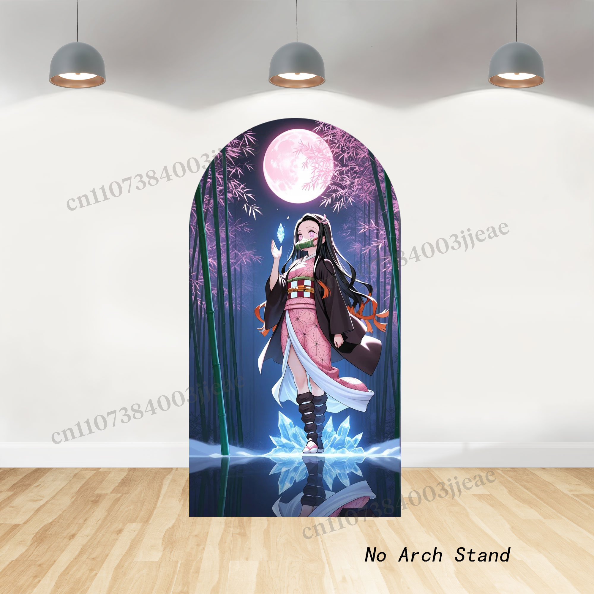 Demon Slayer Arch Backdrop Cov - Anime Cosplay Girl Photo ulasan dan harga