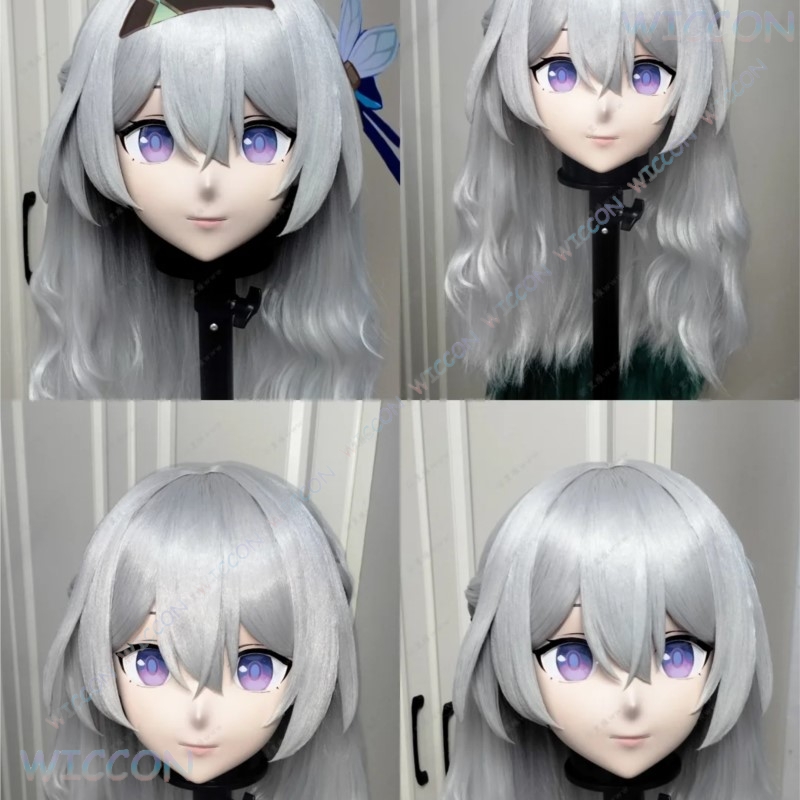 Kigurumi Female Face Mask Anim - Anime Cosplay Face ulasan dan harga