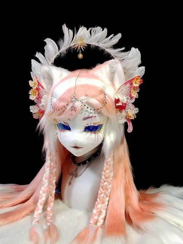 Handmade Kig Fursuit Head, Cut - Anime Cosplay Mask ulasan dan harga