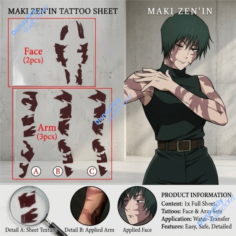Anime Jujutsu Kaisen Zenin Mak - Anime Cosplay Face ulasan dan harga